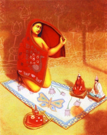 OIL ON CANVAS painting titled DREAM OF WEDDING