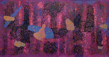 Acrylic on canvas painting titled Untitled