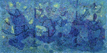 Acrylic on canvas painting titled Untitled