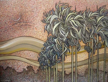 Acrylic on Canvas painting titled A Cool Breeze