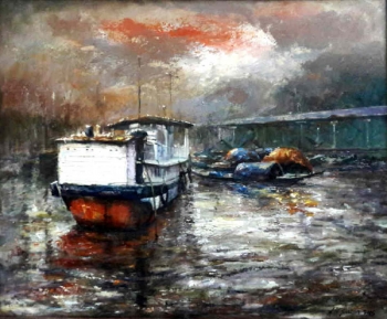 Acrylic on Canvas painting titled The Magnificent River