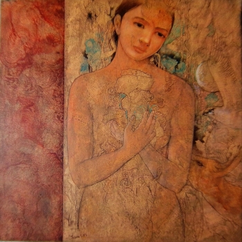 Arcylic on canvas painting titled A wonderous nature