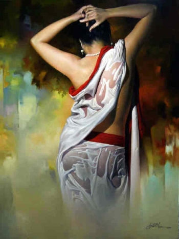 Oil and arcylic on canvas painting titled A Picture of Grace