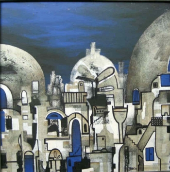 Acrylic on Canvas painting titled Structure