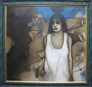 Acrylic on Canvas painting titled Untitled