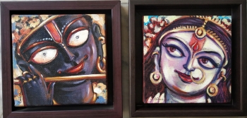 Acrylic on Canvas painting titled His Grace I & II