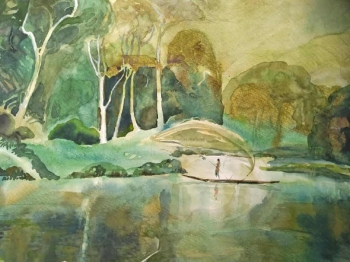 Watercolour on Paper painting titled A Magical Place