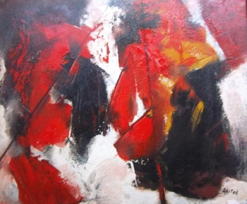 Acrylic on Canvas painting titled Abstract II