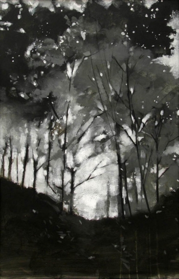 Acrylic on canvas painting titled light through the darkness