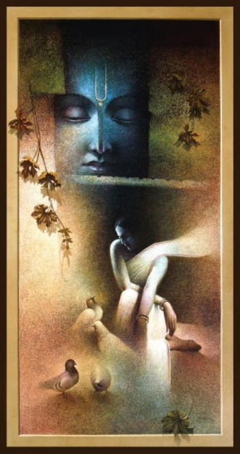Oil & Acrylic on Canvas painting titled The Grace of His Love