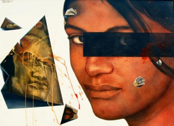 Acrylic on Canvas painting titled Untitled