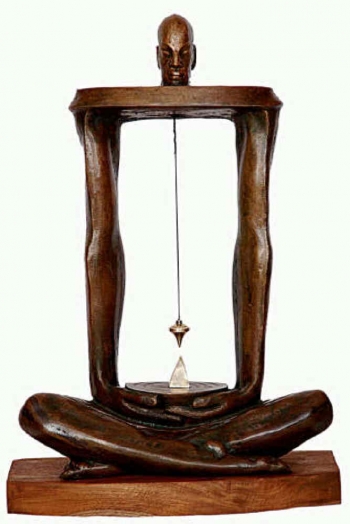 Bronze painting titled Meditational Bliss