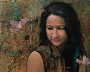 Arcylic on canvas painting titled In Harmony