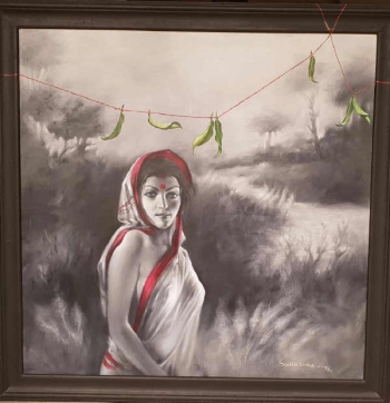 Oil on Canvas painting titled After Morning Prayers