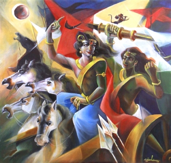 Acrylic on Canvas painting titled The Revelation