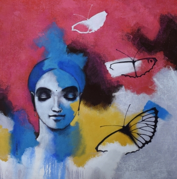 Acrylic on Canvas painting titled Freedom of Beauty_22
